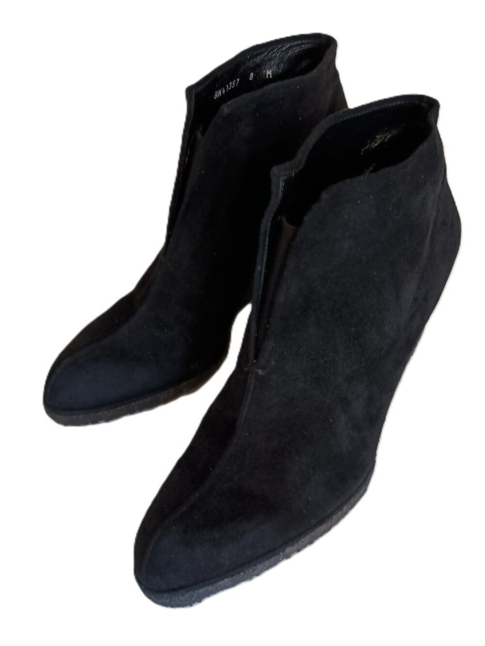 Stuart Weitzman Black Suede Booties Women’s Size 8